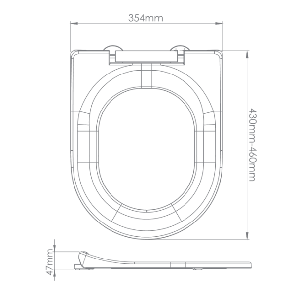 CERAMO Calista WC daska Plastika Soft Close - Image 3