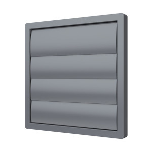 Ventilaciona rešetka gravitaciona PVC f-315mm 360x360mm siva
