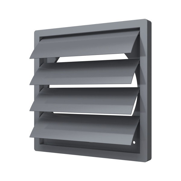 Ventilaciona rešetka gravitaciona PVC f-200mm 242x242mm siva - Image 3