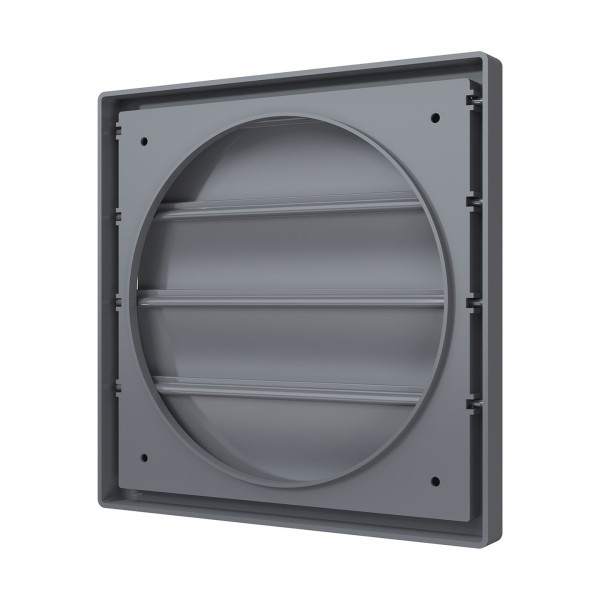 Ventilaciona rešetka gravitaciona PVC f-200mm 242x242mm siva - Image 6