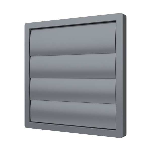 Ventilaciona rešetka gravitaciona PVC f-200mm 242x242mm siva - Image 2