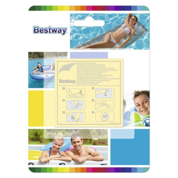 BESTWAY Vodootporna zakrpa za bazene 6.5cmx6.5cm (10 kom)