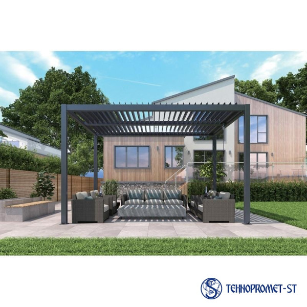 GREEN BAY Pergola aluminijumska 3 x 4 (A + B+ C + D) - Image 6