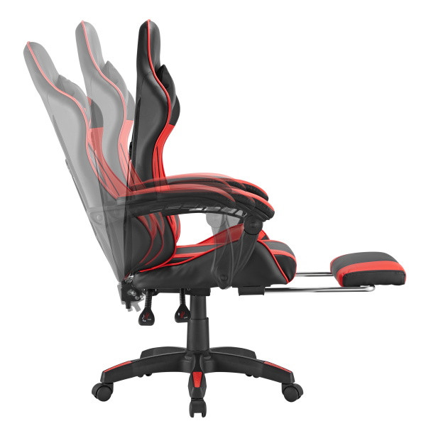 XWAVE G25 Gaming stolica 62x60x116-126cm Weight Capacity 120kg PVC Leather - Image 4