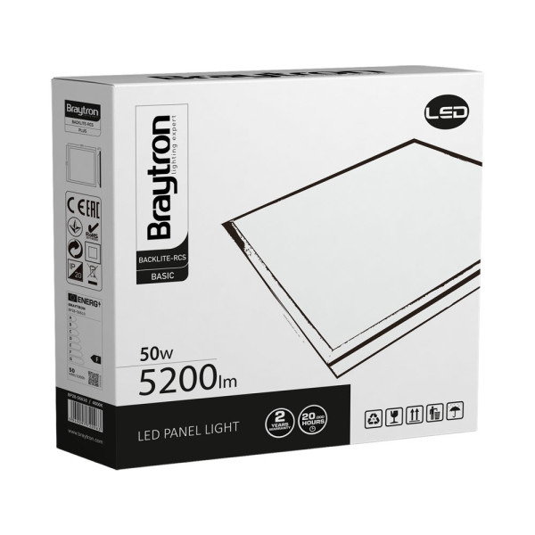 BRAYTRON led panel ugradni BRY-BACKLITE-RC-50W-595x595-BELI-6500K - Image 4