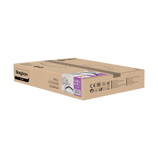 BRAYTRON Plafonjera BRY-BELLA-MLS-SR-SQR-BLC-36W-3IN1-IP20 - Image 6
