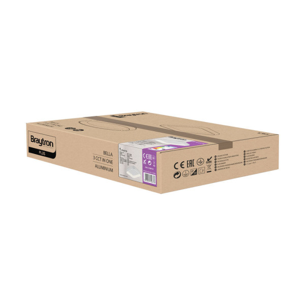 BRAYTRON Plafonjera BRY-BELLA-MLS-SR-SQR-WHT-36W-3IN1-IP20 - Image 5