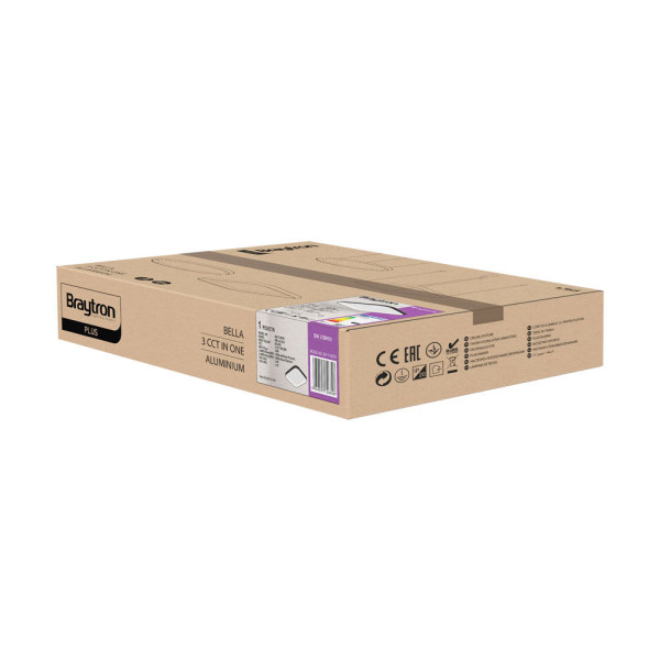 BRAYTRON Plafonjera BRY-BELLA-SLS-SR-SQR-GLD-36W-3IN1-IP20 - Image 5