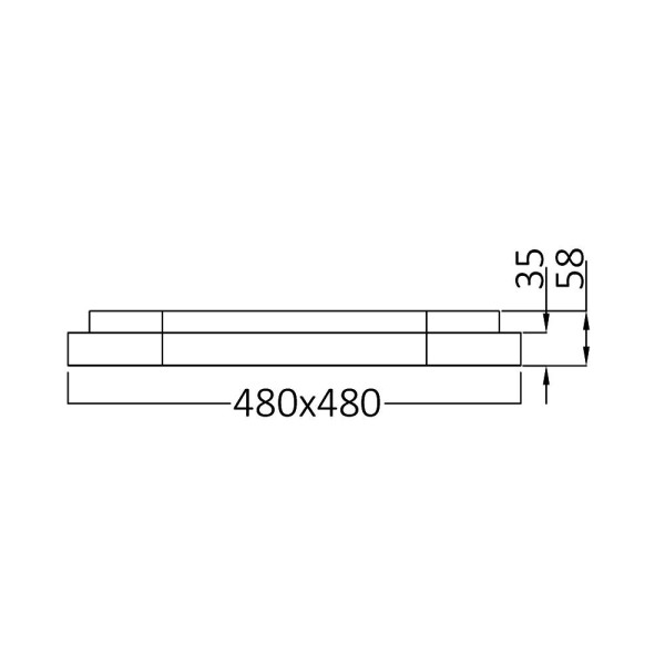 BRAYTRON Plafonjera BRY-BELLA-SLS-SR-SQR-WHT-36W-3IN1-IP20 - Image 6