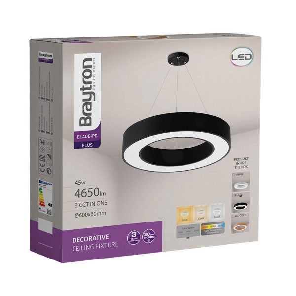 BRAYTRON Led visilica BRY-BLADE-PD-RND-BLC-45W-3IN1 - Image 3