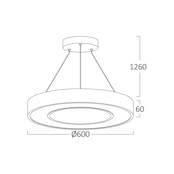 BRAYTRON Led visilica BRY-BLADE-PD-RND-BLC-45W-3IN1 - Image 4