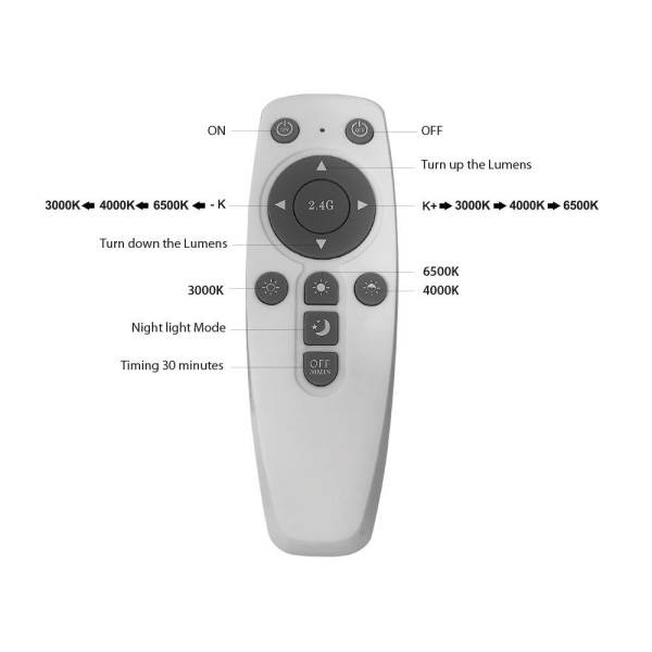 BRAYTRON Led visilica BRY-BLADE-PD-RND-BLC-45W-RMT-3IN1 sa daljinskim - Image 4