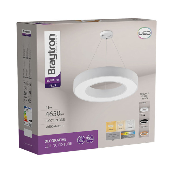 BRAYTRON Led visilica BRY-BLADE-PD-RND-WDN-45W-RMT-3IN1 sa daljinskim - Image 2