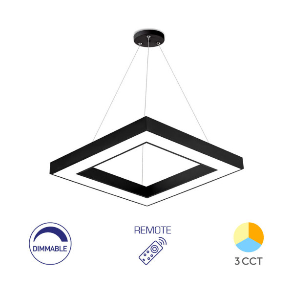 BRAYTRON Led visilica BRY-BLADE-PD-SQR-BLC-45W-RMT-3IN1 sa daljinskim
