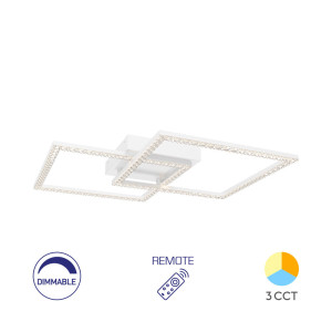 BRAYTRON Plafonjera BRY-CRYSTAL-A-55W-3IN1-RMT-WHT-3IN1 sa daljinskim