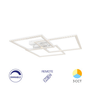 BRAYTRON Plafonjera BRY-CRYSTAL-B-80W-3IN1-RMT-WHT-3IN1 sa daljinskim