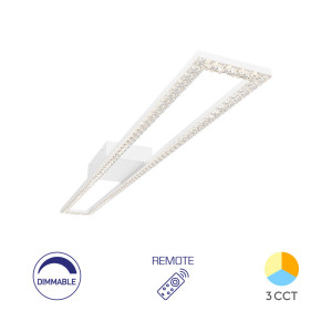 BRAYTRON Plafonjera BRY-CRYSTAL-C-40W-3IN1-RMT-WHT-3IN1 sa daljinskim