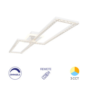 BRAYTRON Plafonjera BRY-CRYSTAL-D-55W-3IN1-RMT-WHT-3IN1 sa daljinskim
