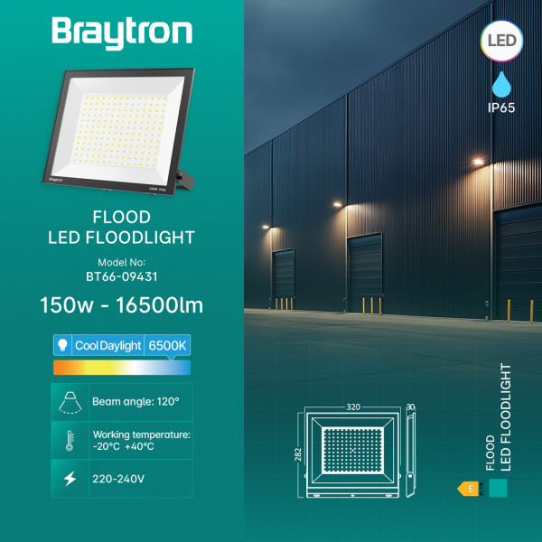 BRAYTRON Led reflektor BRY-FLOOD-CF-150W 6500K IP65 - Image 2