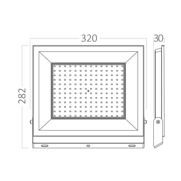 BRAYTRON Led reflektor BRY-FLOOD-CF-150W 6500K IP65 - Image 5