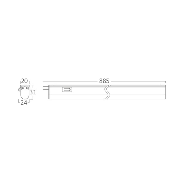 BRAYTRON Led strela BRY-LEDLINE-11W-RND-BELA-6500K - Image 4