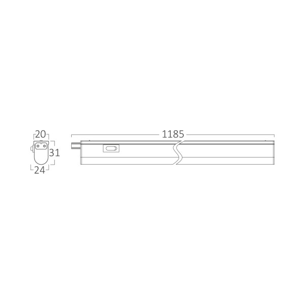 BRAYTRON Led strela BRY-LEDLINE-14W-RND-BELA-6500K - Image 4