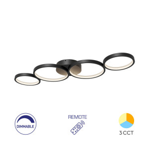 BRAYTRON Plafonjera BRY-NELA-SR1-RND-BLC-60W-RMT-3IN1 sa daljinskim