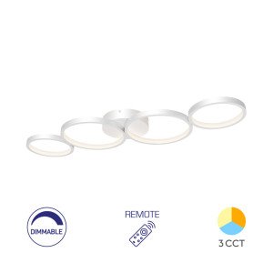 BRAYTRON Plafonjera BRY-NELA-SR1-RND-WHT-60W-RMT-3IN1 sa daljinskim