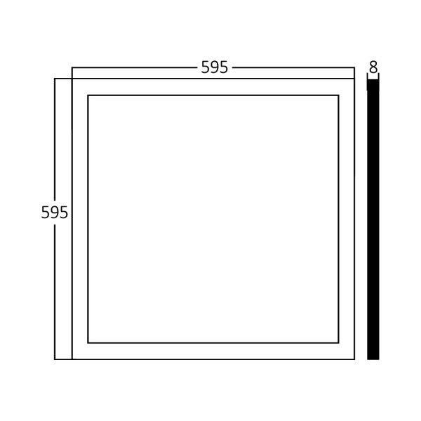 BRAYTRON led panel ugradni BRY-PANELLED-40W-595x595-WHT-3IN1 - Image 5