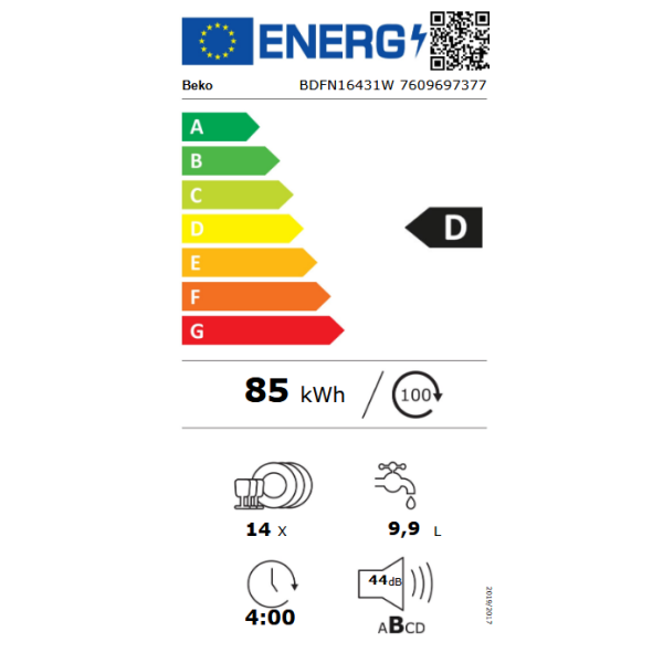 BEKO Sudomašina BDFN16431W - Image 9