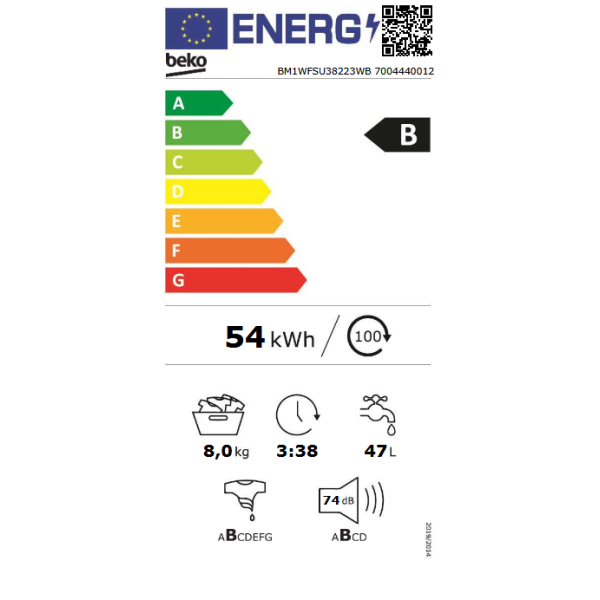BEKO Veš mašina BM1WFSU38223WB ProSmart - Image 11