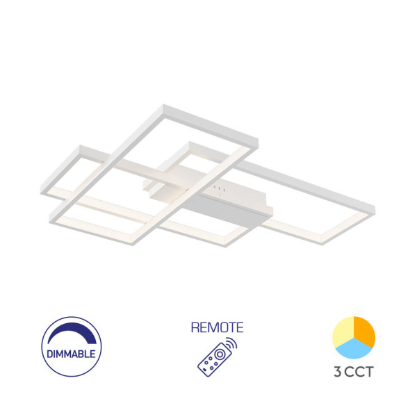 BRAYTRON Plafonjera BRY-NELA-SS2-RND-WHT-65W-RMT-3IN1 sa daljinskim