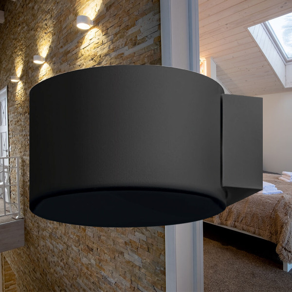 BRAYTRON Led zidna svetiljka BRY-AVVA-WL01-8W-RND-BLC-3000K-WALL LIGHT - Image 2