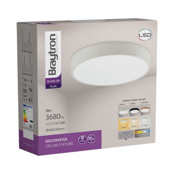 BRAYTRON Plafonjera BRY-BLADE-SR-RND-WHT-36W-3IN1-CEILING LIGHT - Image 4