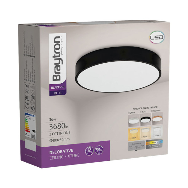 BRAYTRON Plafonjera BRY-BLADE-SR-RND-BLC-36W-3IN1-CEILING LIGHT - Image 5