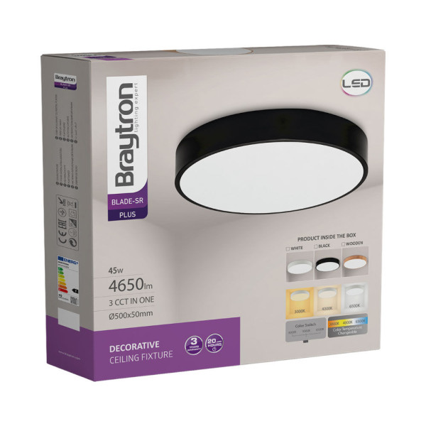 BRAYTRON Plafonjera BRY-BLADE-SR-RND-BLC-45W-3IN1-CEILING LIGHT - Image 5