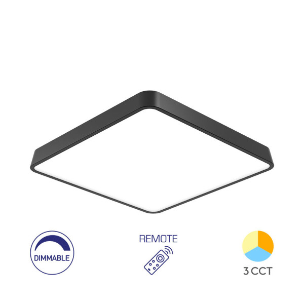 BRAYTRON Plafonjera BRY-BLADE-SS-SQR-BLC-45W-RMT-CEILING LIGHT