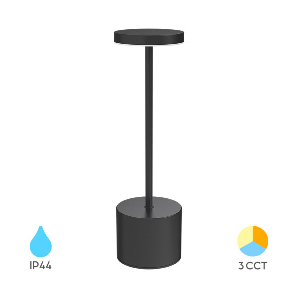 BRAYTRON Stona lampa BRY-LUXE-1-BLC-3IN1-RCH-TABLE LAMP