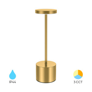 BRAYTRON Stona lampa BRY-LUXE-1-GLD-3IN1-RCH-TABLE LAMP