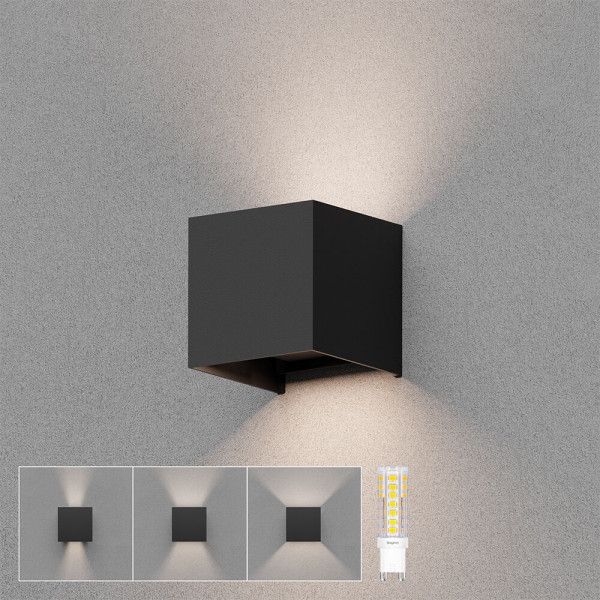 BRAYTRON Zidna svetiljka BRY-VEKTA-B-WL.2-BLC-1xG9-IP54-WALL LIGHT - Image 2