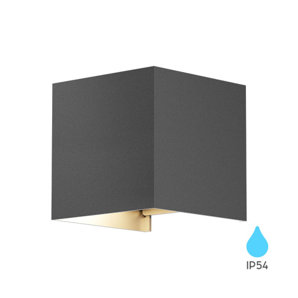 BRAYTRON Zidna svetiljka BRY-VEKTA-B-WL.2-GRY-1xG9-IP54-WALL LIGHT